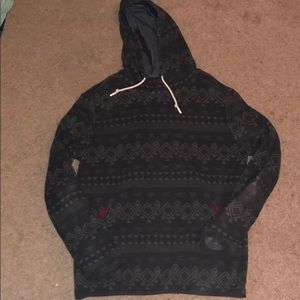 Chubbies Grey Tribal Print Hooded Sweatshirt